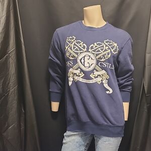 Crooks Castles Sweatshirt Men’s L Blue Crewneck Sweater Skater Streetwear